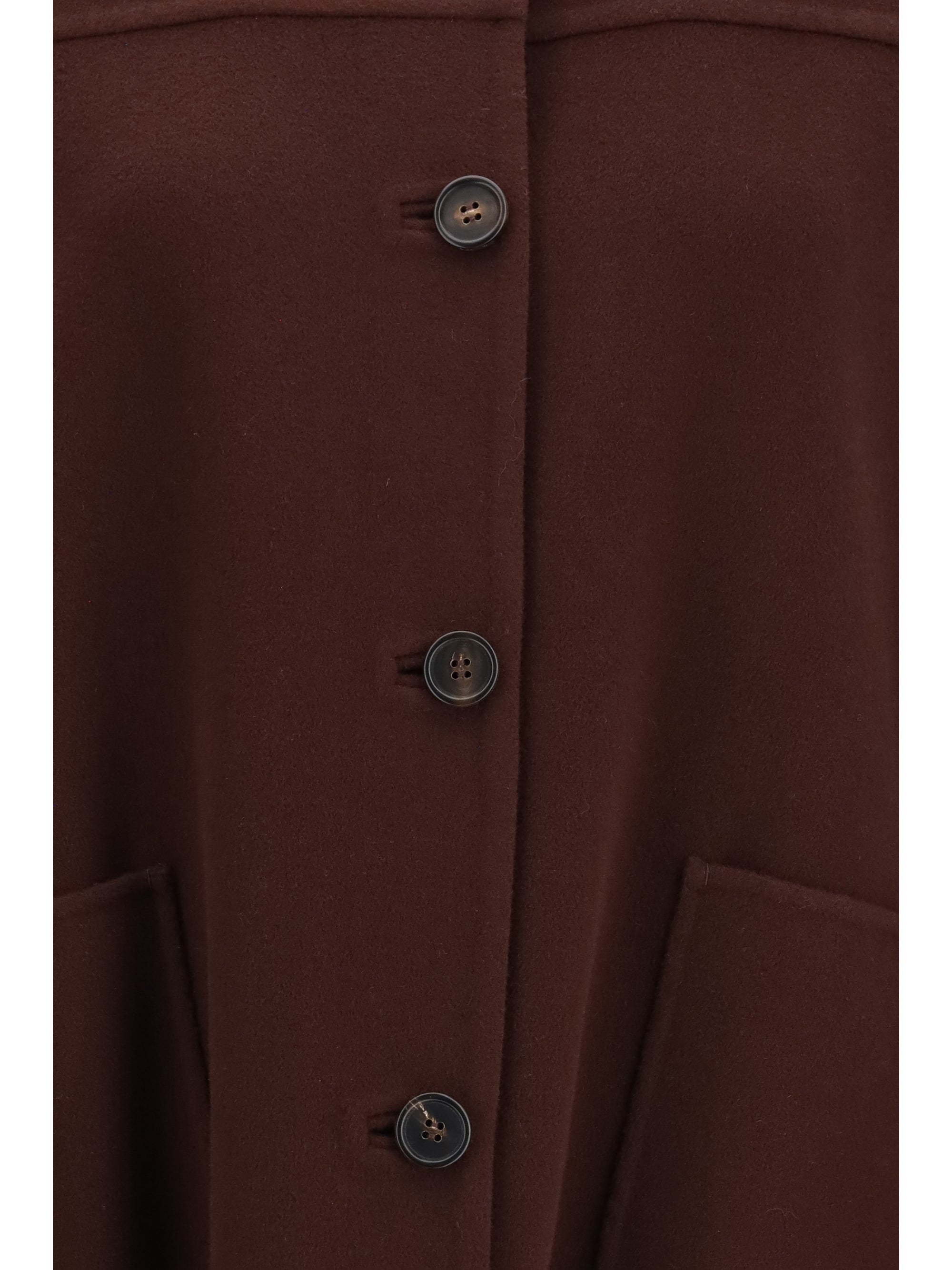 giugno short virgin wool coat