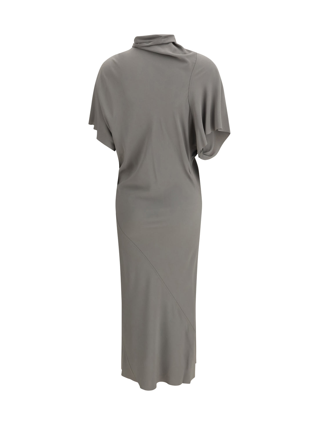 RICK OWENS 42 asymmetric midi dress