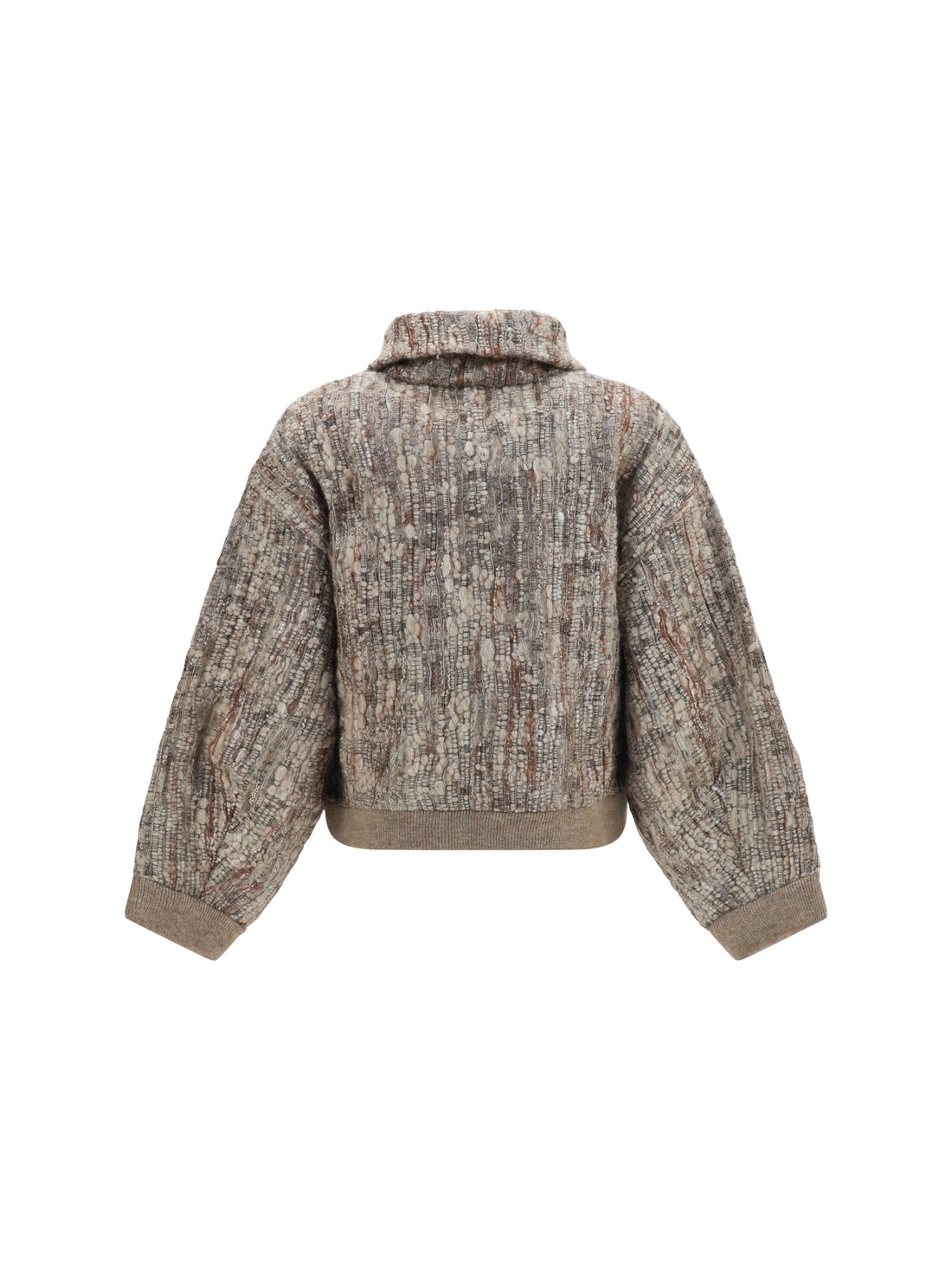 BRUNELLO CUCINELLI L perforated zip cardigan