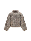 perforated zip cardigan