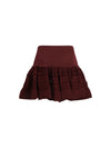 wool crinoline ruffle mini skirt