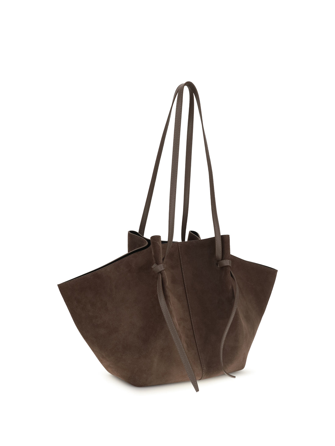 YUZEFI OS mochi large suede shoulder bag