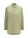 vertical striped button shirt