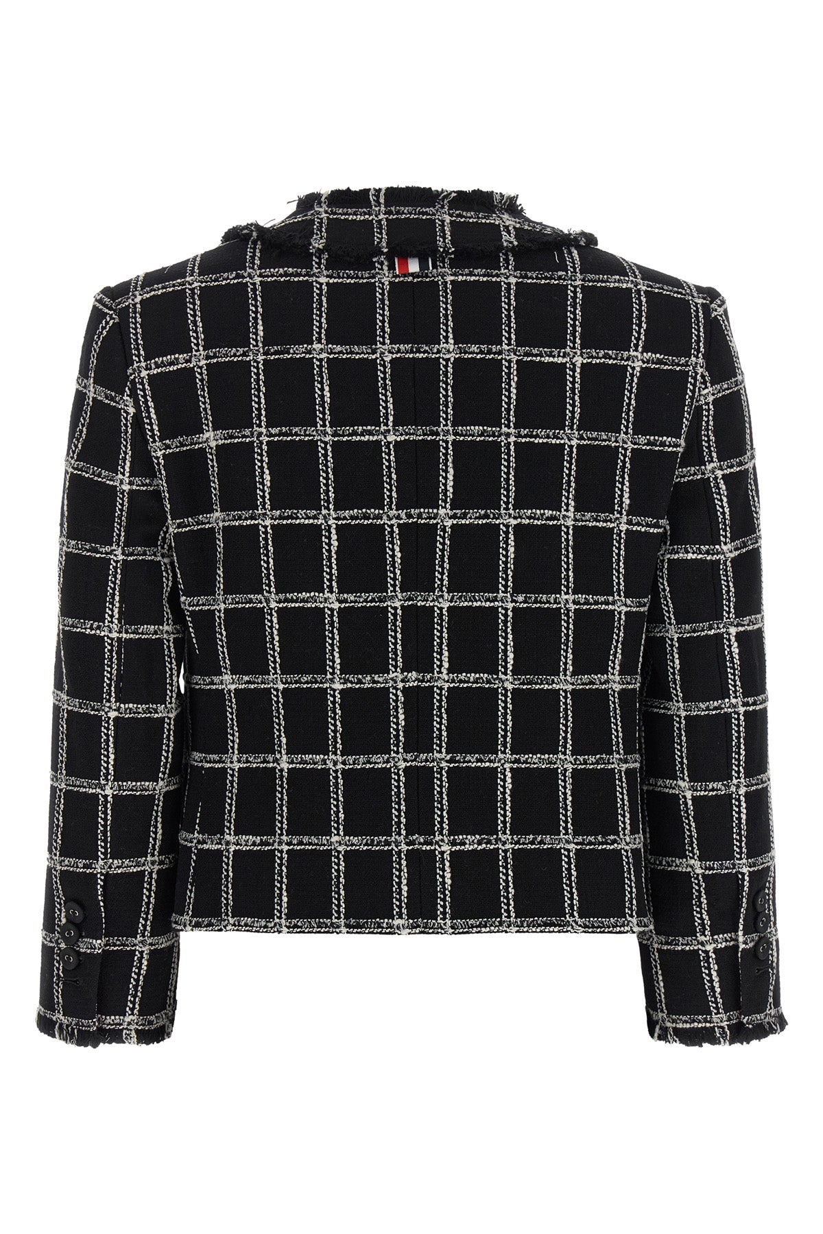 the thom browne cardigan jacket reinterprets the codes of tailoring through a cr