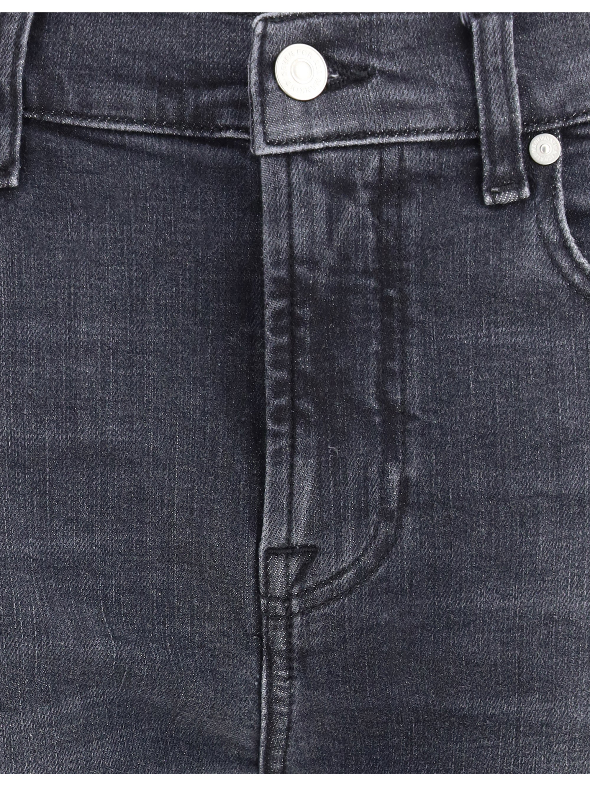 7FOR 24 relaxed skinny slim illusion jeans