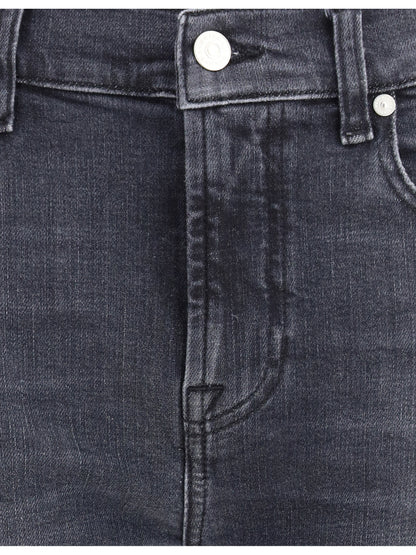 7FOR 24 relaxed skinny slim illusion jeans