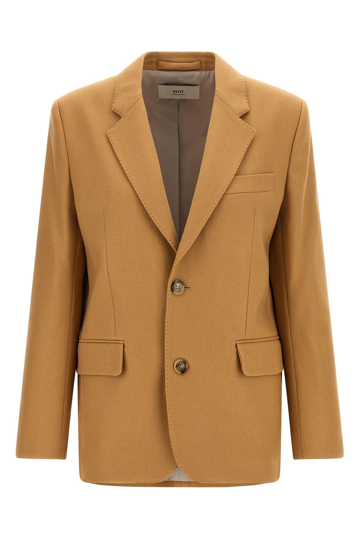 single-breasted wool blazer
