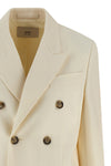 double-breasted wool blazer