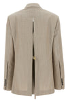 double-breasted wool blazer
