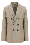 double-breasted wool blazer