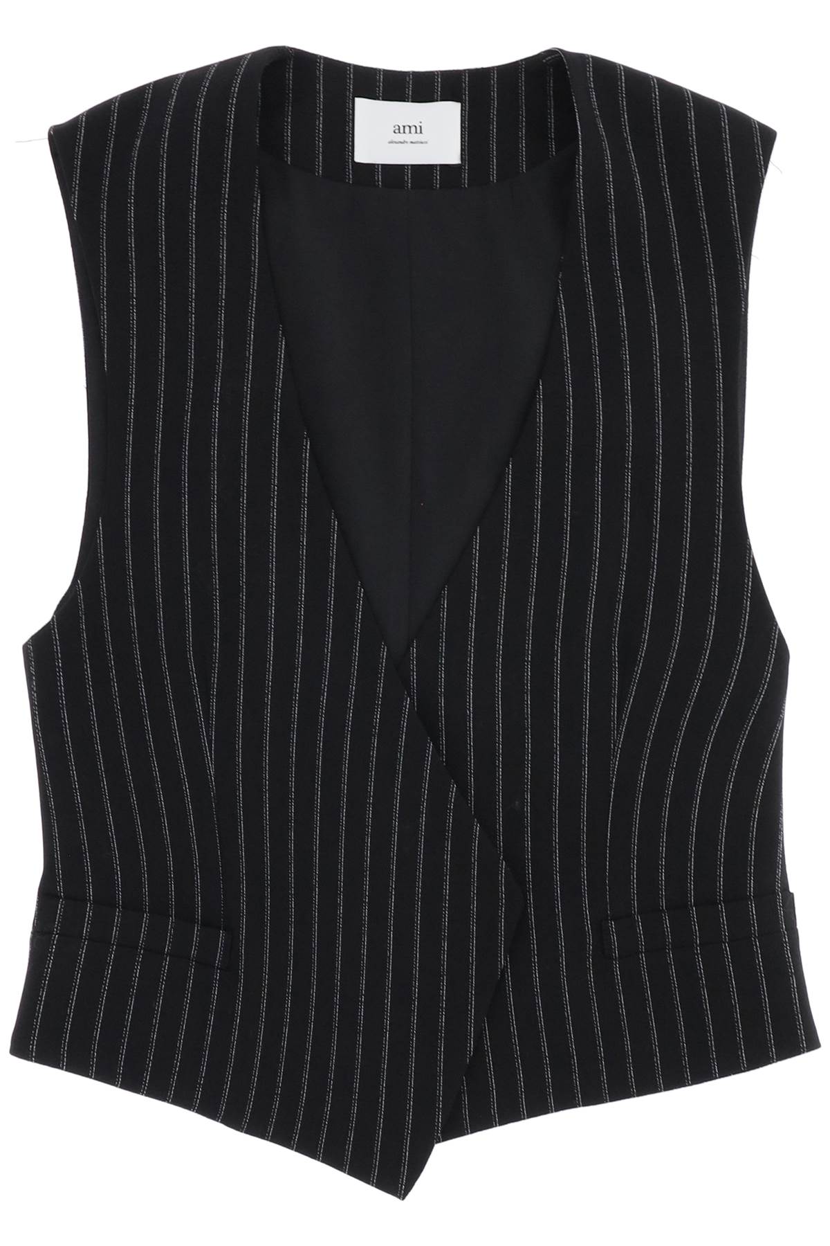 virgin wool pinstripe waistcoat