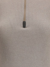 BRUNELLO CUCINELLI S zipped high neck top 