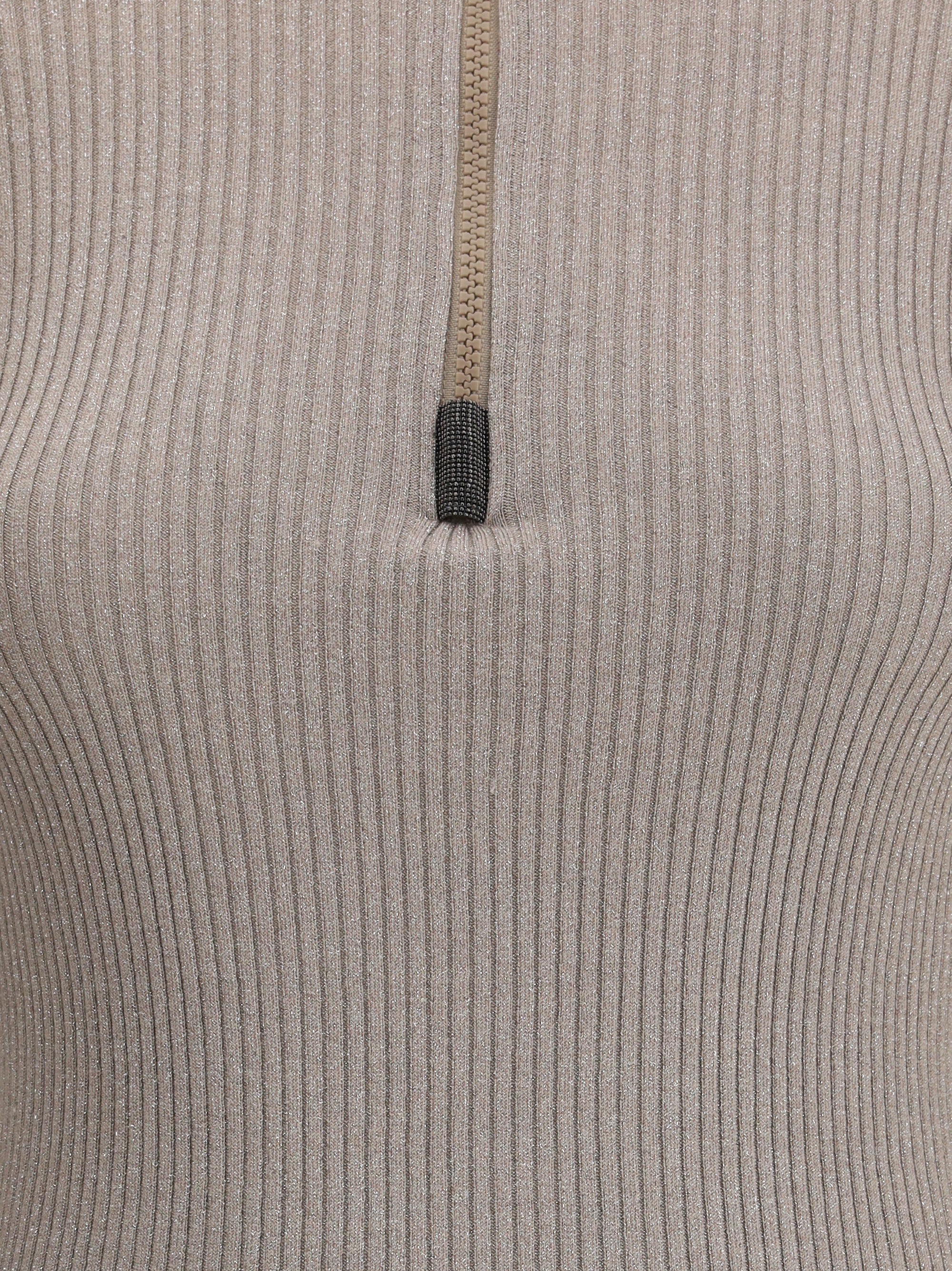 BRUNELLO CUCINELLI S zipped high neck top 