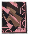 baiadera print silk square scarf