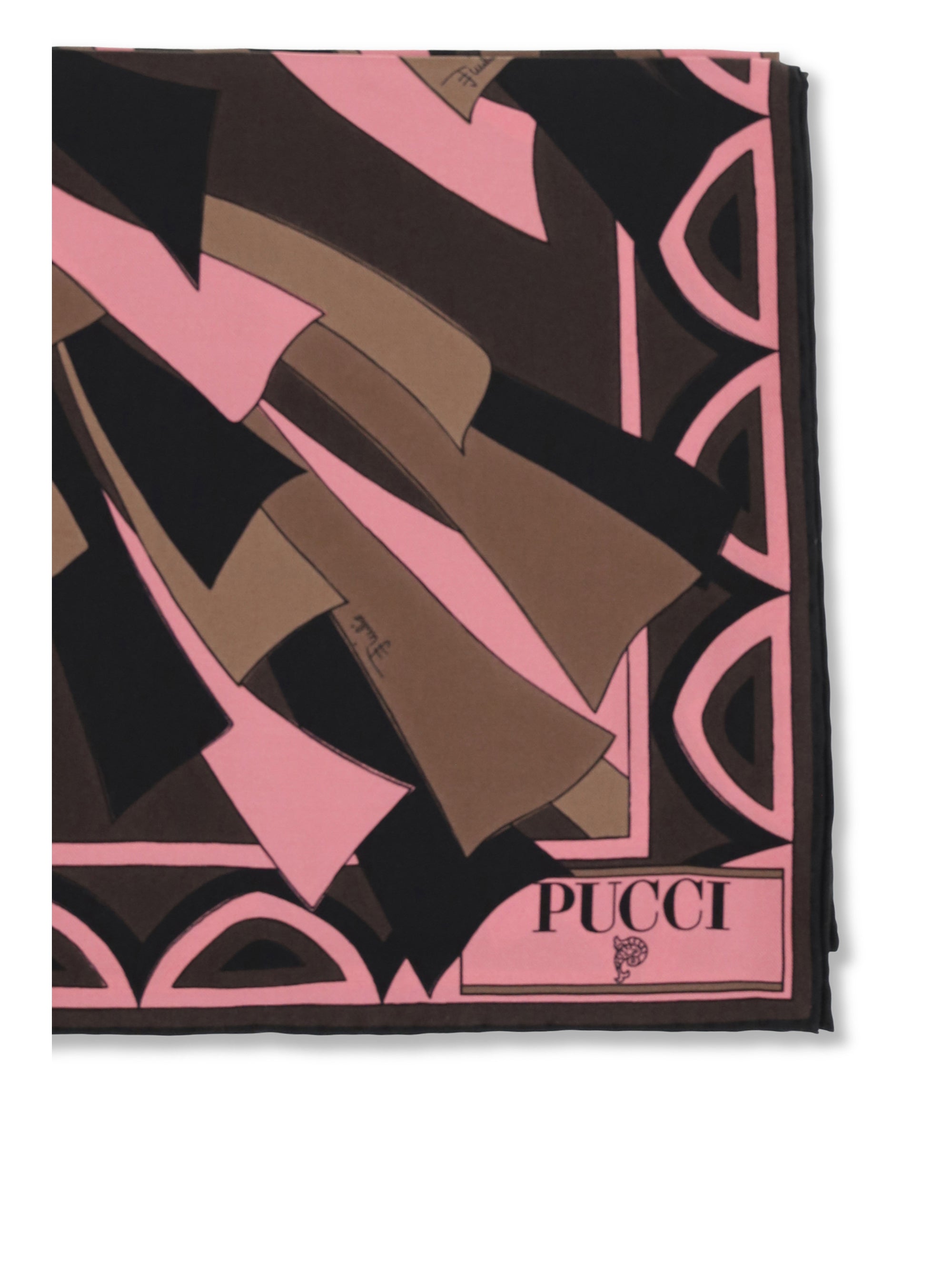 baiadera print silk square scarf
