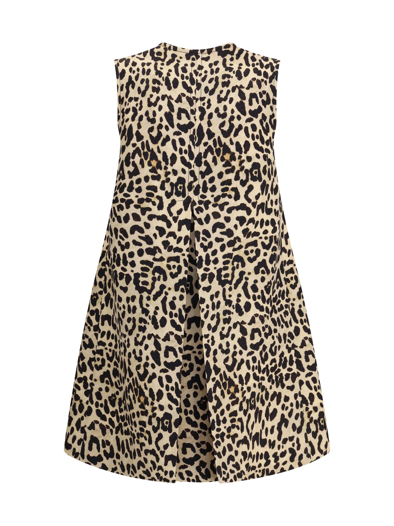 VALENTINO 40 leopard-print long vest