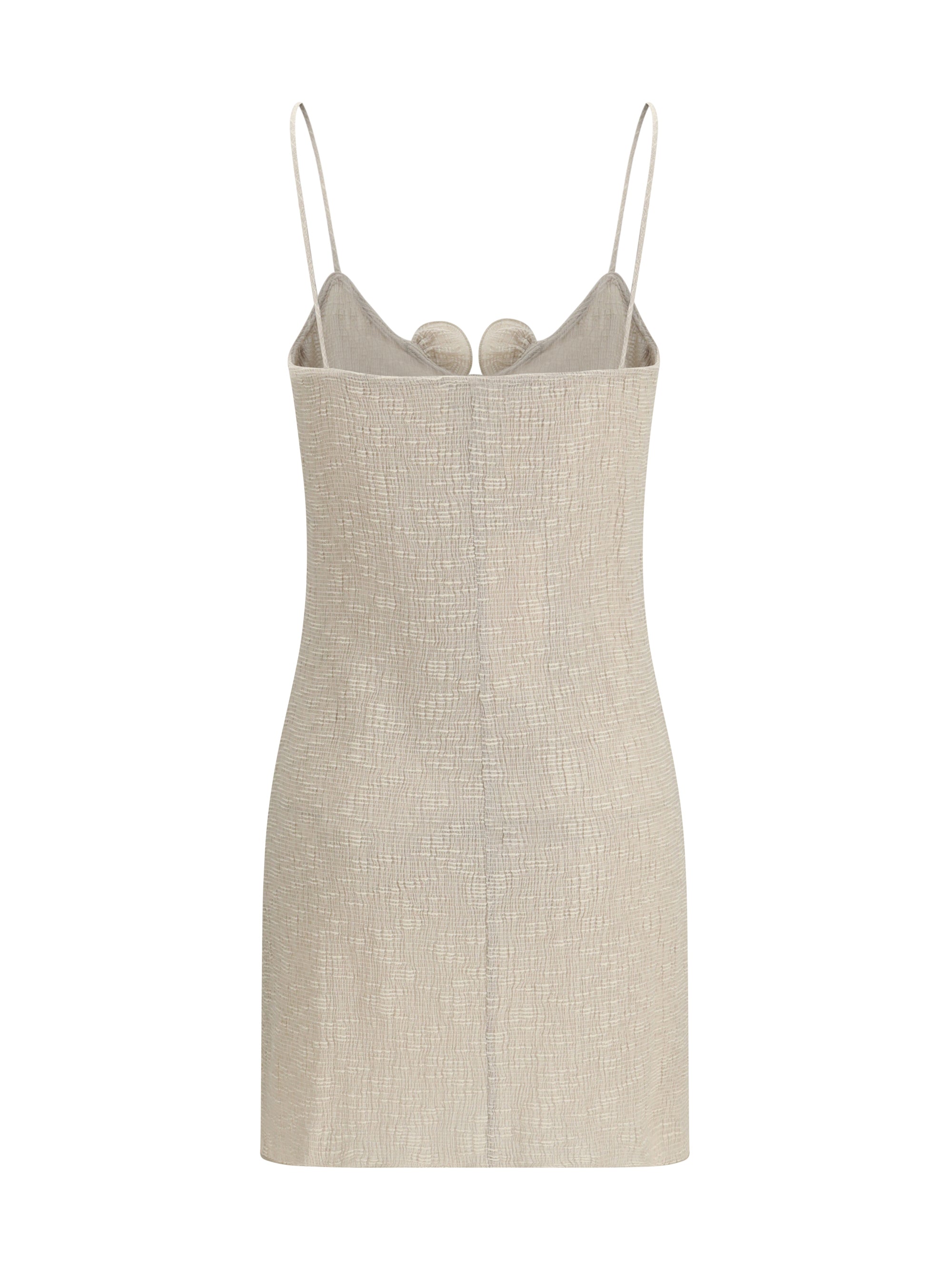 sleeveless crêpe beach mini dress