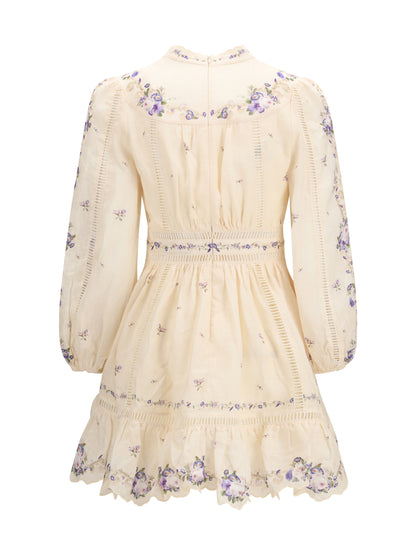 ZIMMERMANN 1 patience plunge mini dress