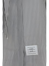 striped silk shirt with removable collar