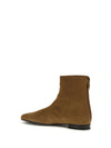 suede booties with shearling lining