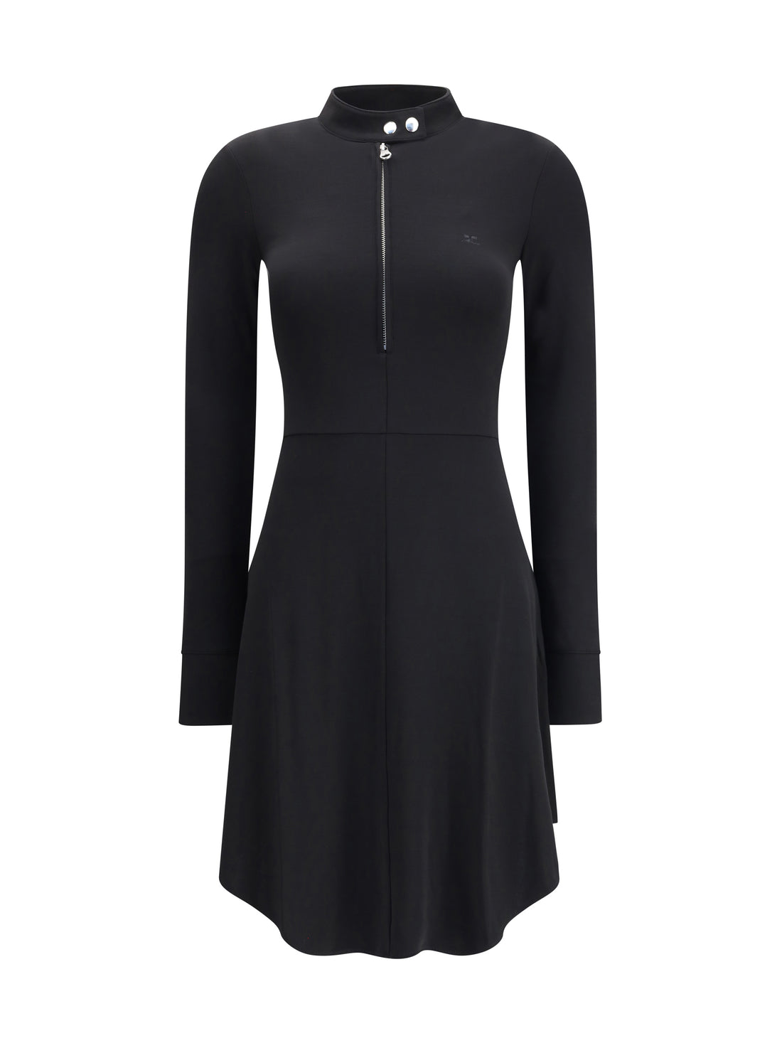 COURRÈGES 38 zippered jersey biker dress