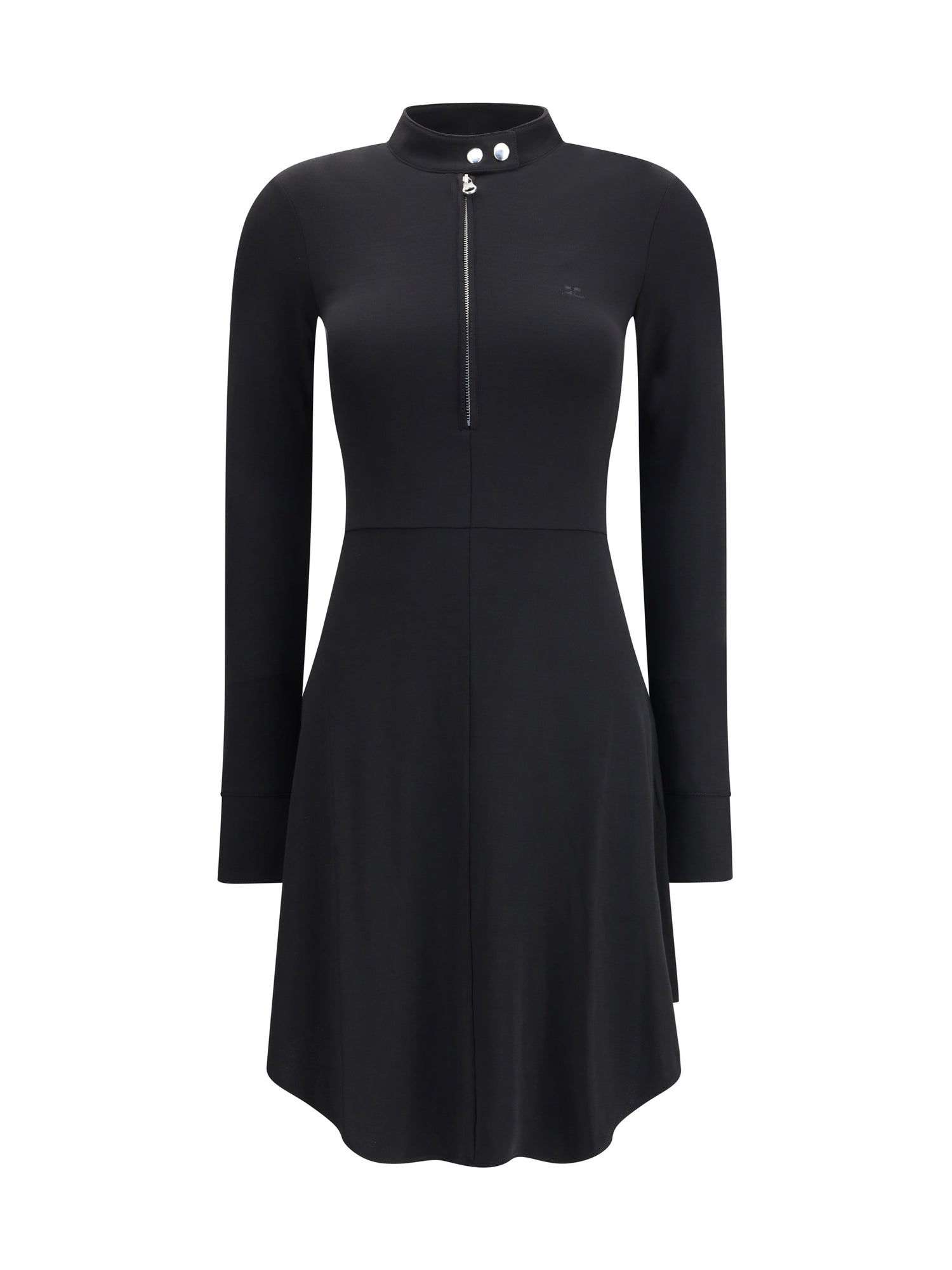 COURRÈGES 38 zippered jersey biker dress