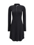 COURRÈGES 38 zippered jersey biker dress