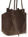 mochi large suede shoulder bag