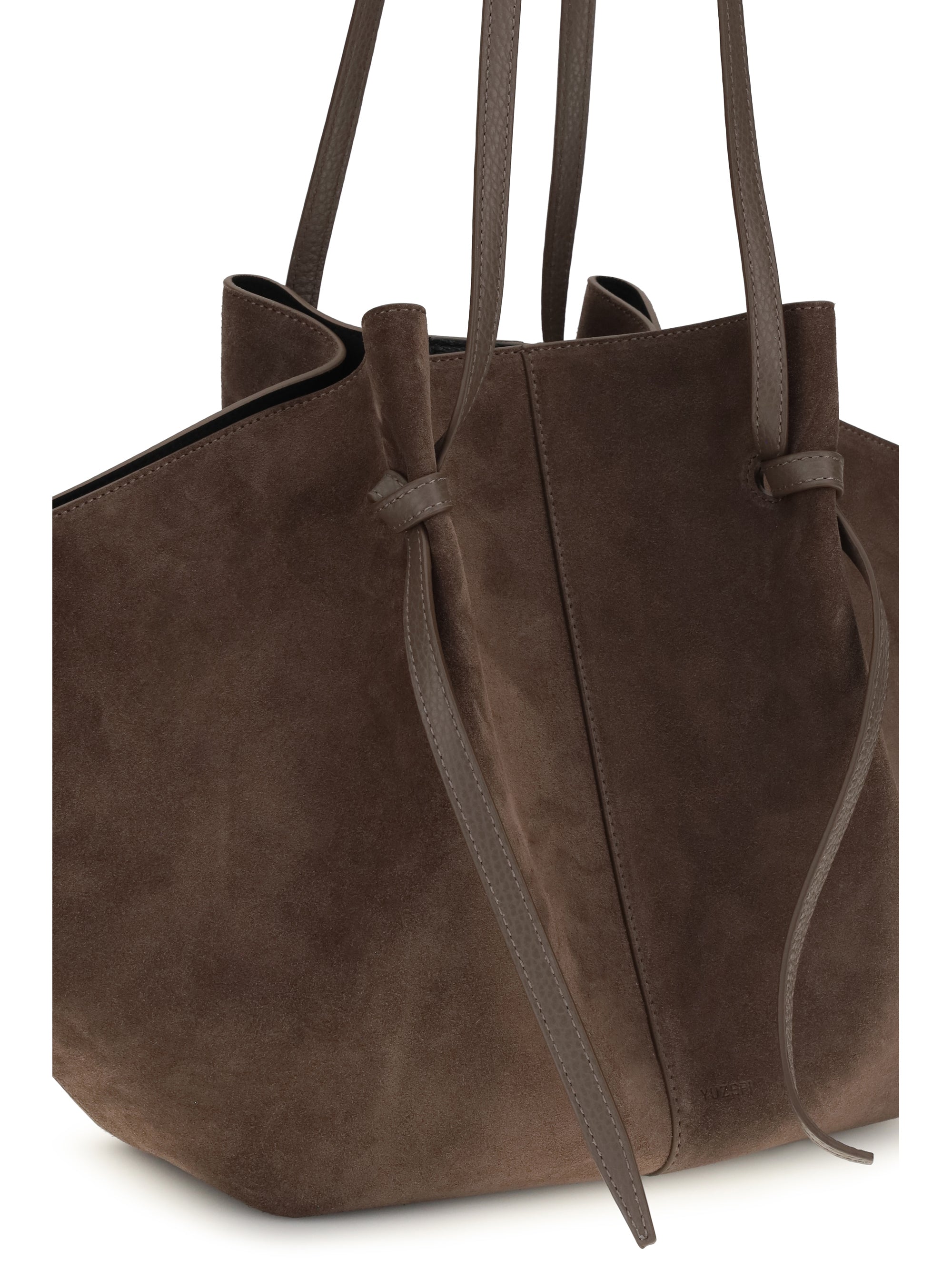 mochi large suede shoulder bag