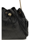 quilted drawstring charlie shoulder bag