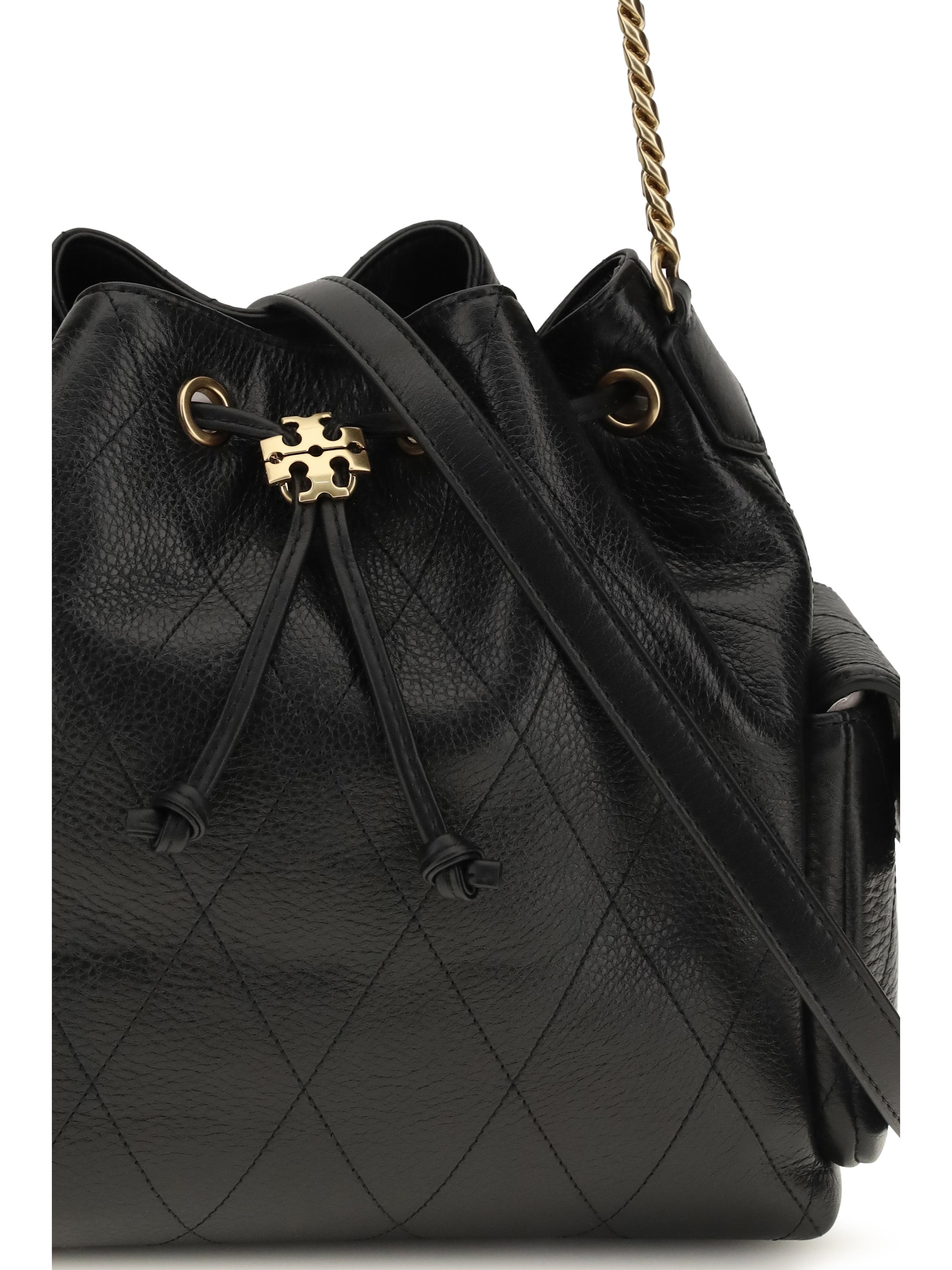 quilted drawstring charlie shoulder bag