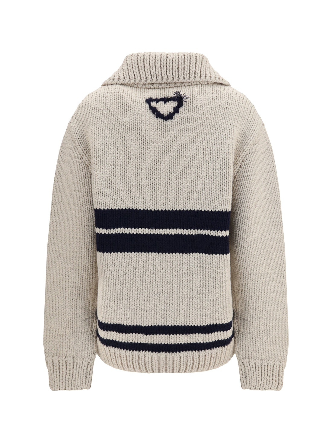 PRADA 38 wool zip cardigan