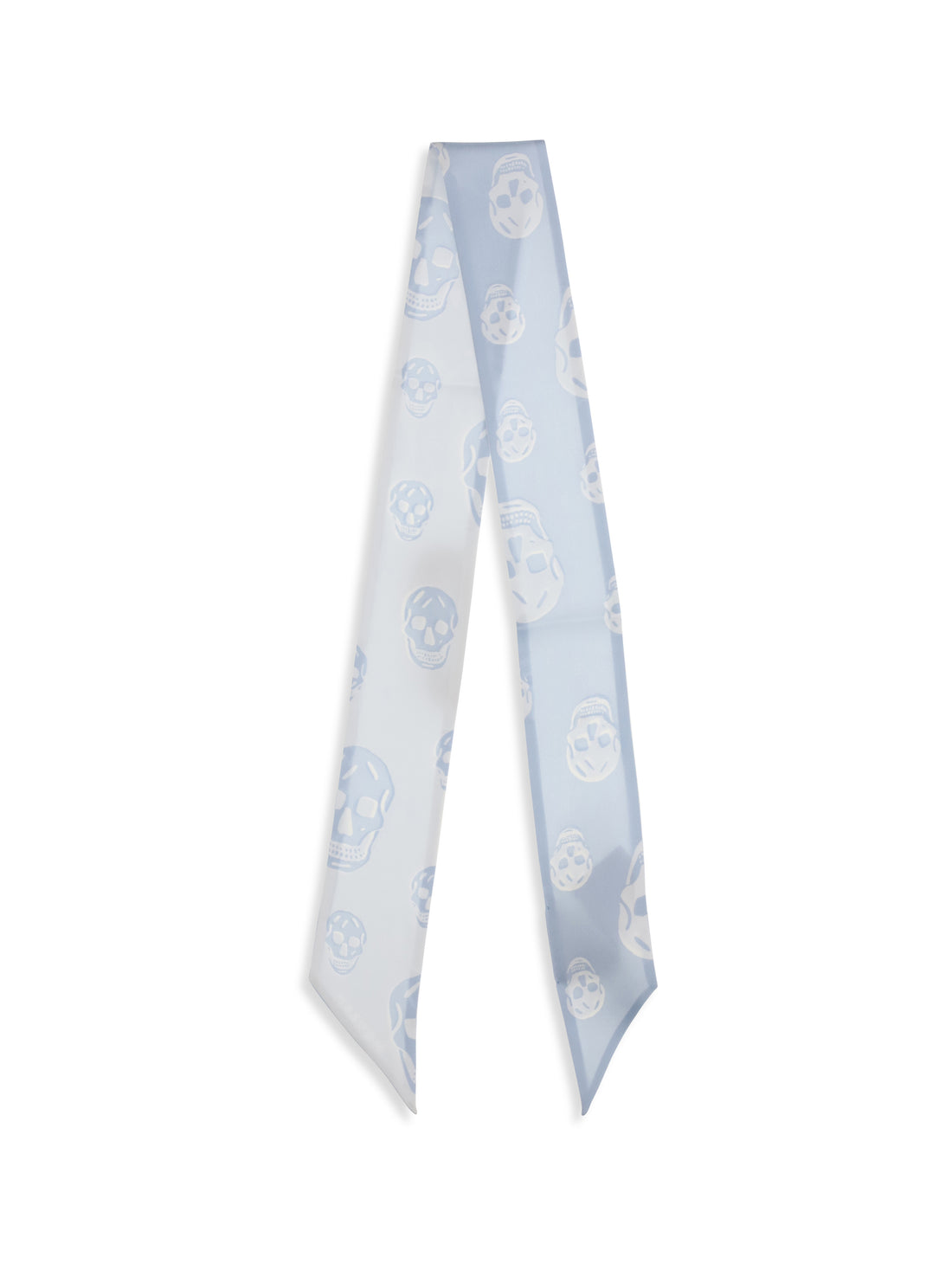 ALEXANDER MCQUEEN OS skull ribbon scarf 