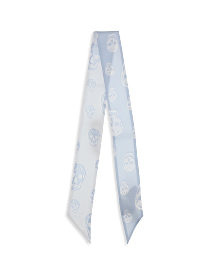 ALEXANDER MCQUEEN OS skull ribbon scarf 