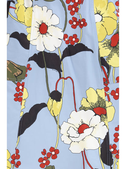 MARNI 42 flared floral midi skirt 
