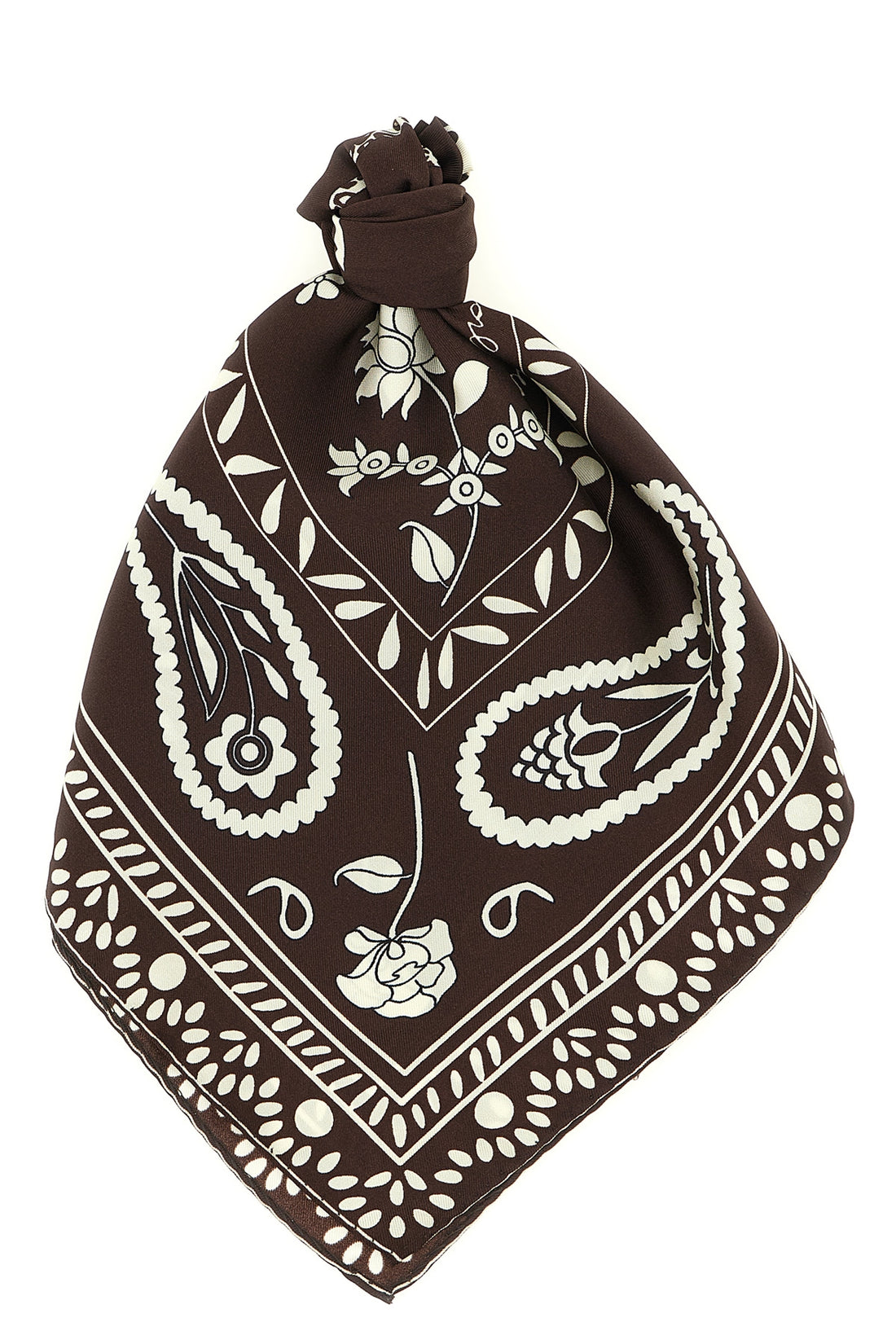 ALBERTO BIANI OS patterned silk scarf