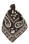 patterned silk scarf