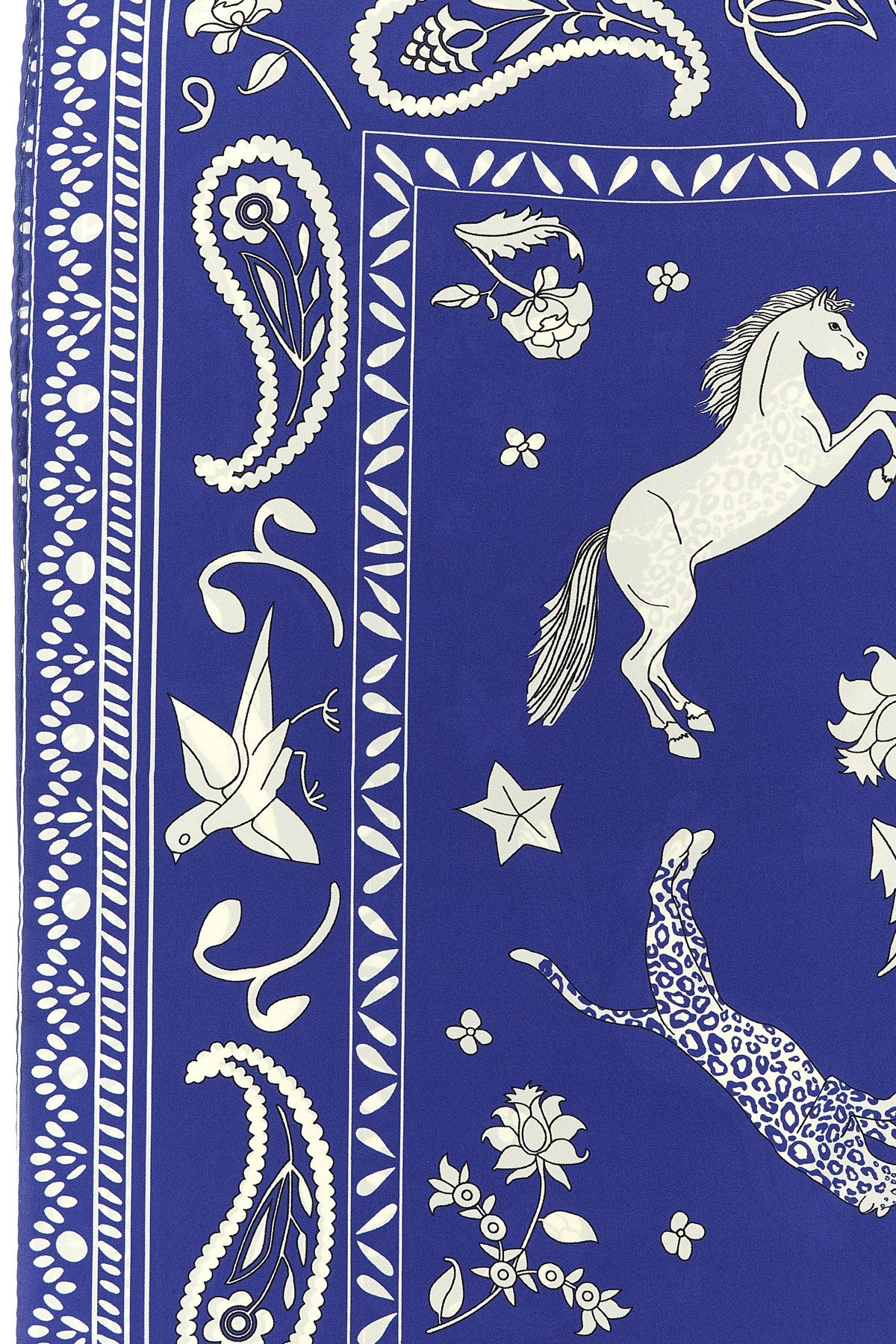 patterned silk scarf