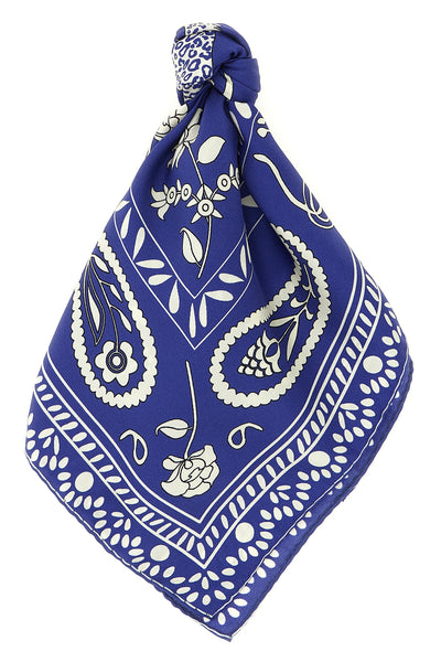 patterned silk scarf