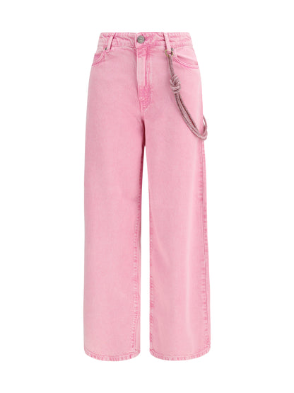 PINKO 25 lauryn jeans with jeweled cord