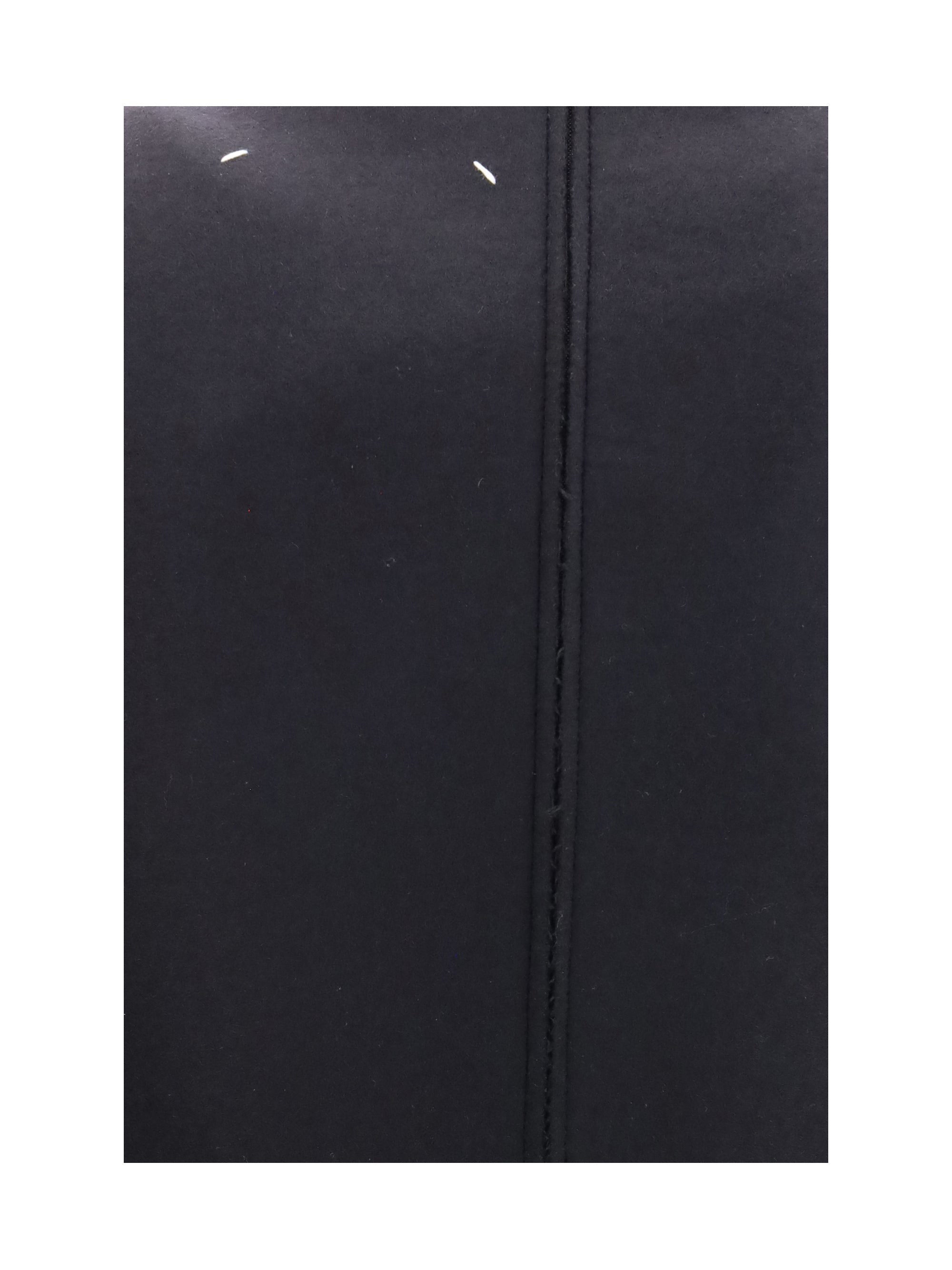 sleeveless virgin wool midi dress