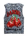 wool cherry vest