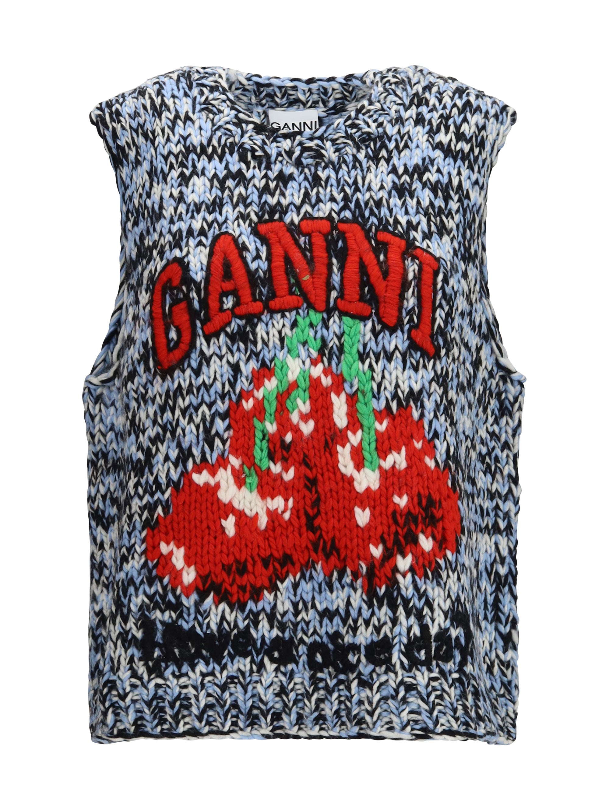 wool cherry vest