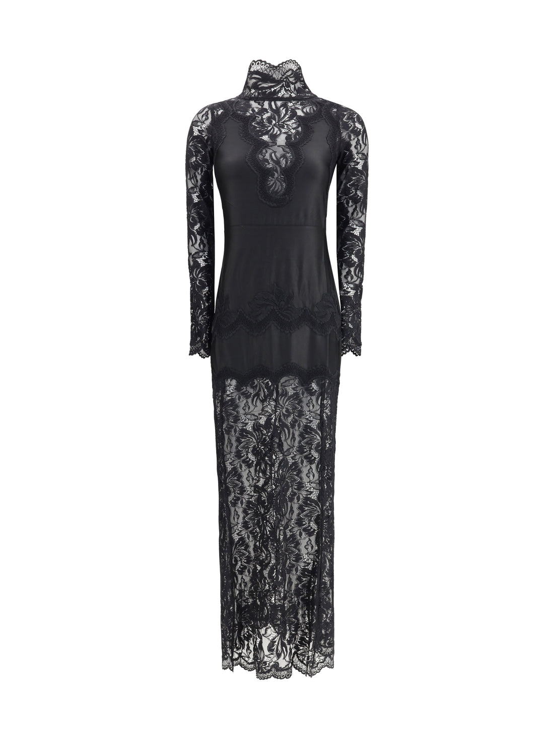 RABANNE 40 laced long dress 