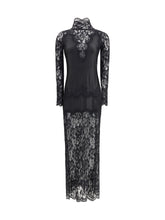 RABANNE 40 laced long dress 