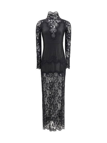 RABANNE 40 laced long dress 