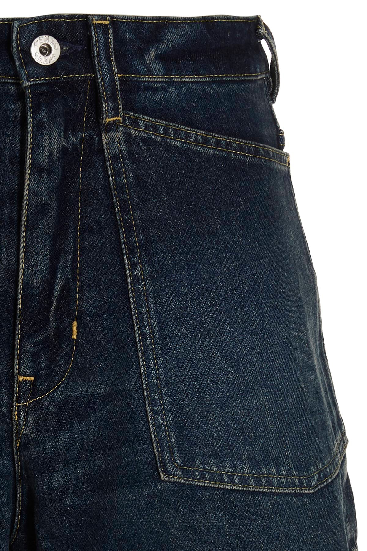 denim cotton shorts