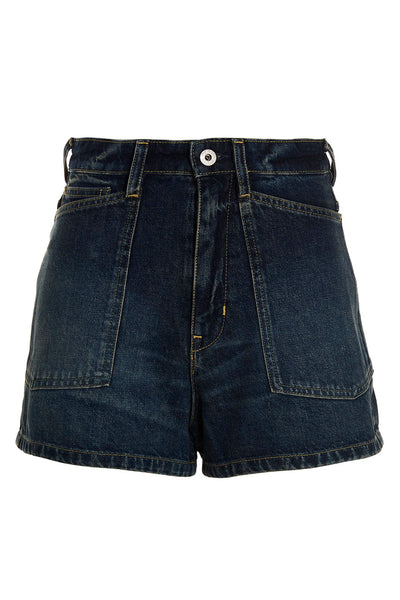 denim cotton shorts