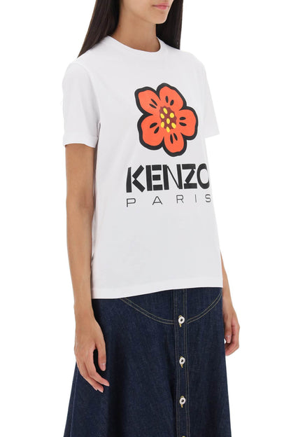 boke flower printed t-shirt