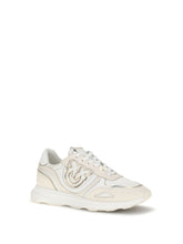 PINKO 36 suede zoe sneakers with logo 
